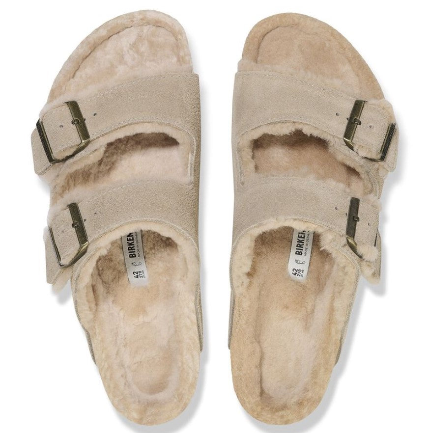 BIRKENSTOCK Arizona Shearling כפכפי פרווה בירקנשטוק נשים