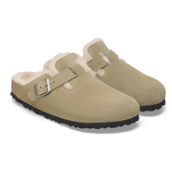 BIRKENSTOCK Boston Shearling כפכפי פרווה בירקנשטוק נשים