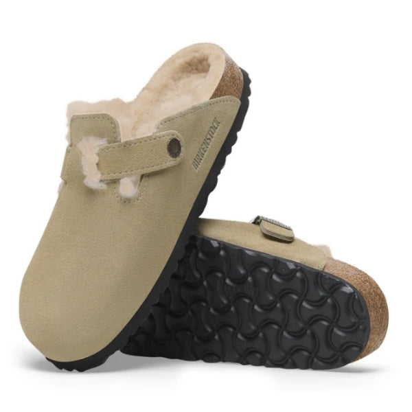 BIRKENSTOCK Boston Shearling כפכפי פרווה בירקנשטוק נשים