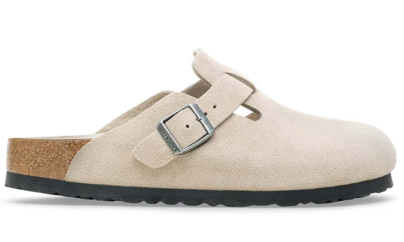 BIRKENSTOCK Boston BS כפכפי בוסטון בירקנשטוק זמש נשים