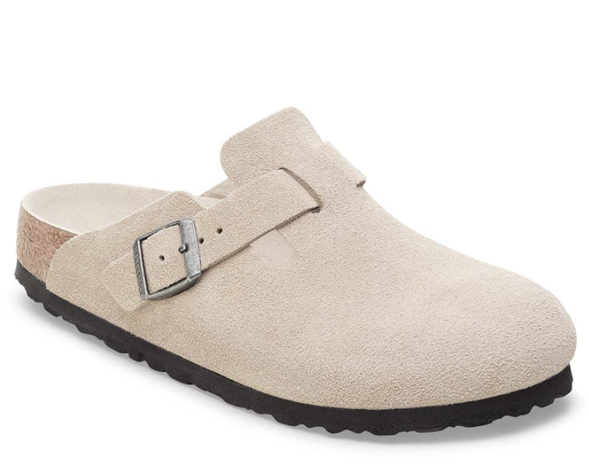 BIRKENSTOCK Boston BS כפכפי בוסטון בירקנשטוק זמש נשים