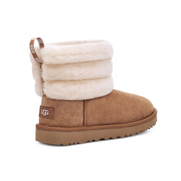 UGG Fluff Mini Quilted מגפי פרווה האג פלאף מיני קווילטד נשים
