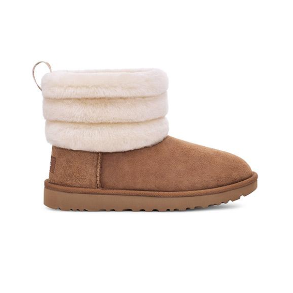 UGG Fluff Mini Quilted מגפי פרווה האג פלאף מיני קווילטד נשים