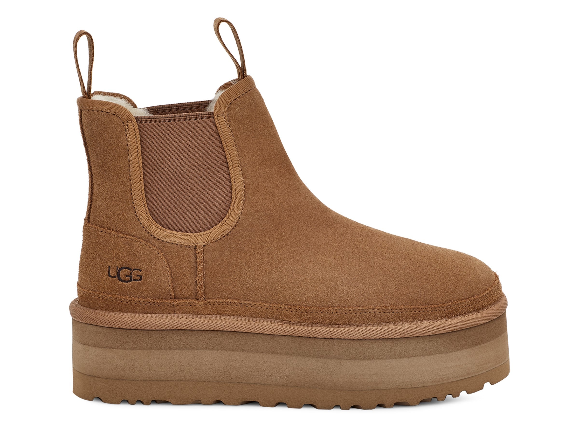 UGG Neumel Platform Chelse מגפיי פרווה האג נאומל צ'לסי נשים