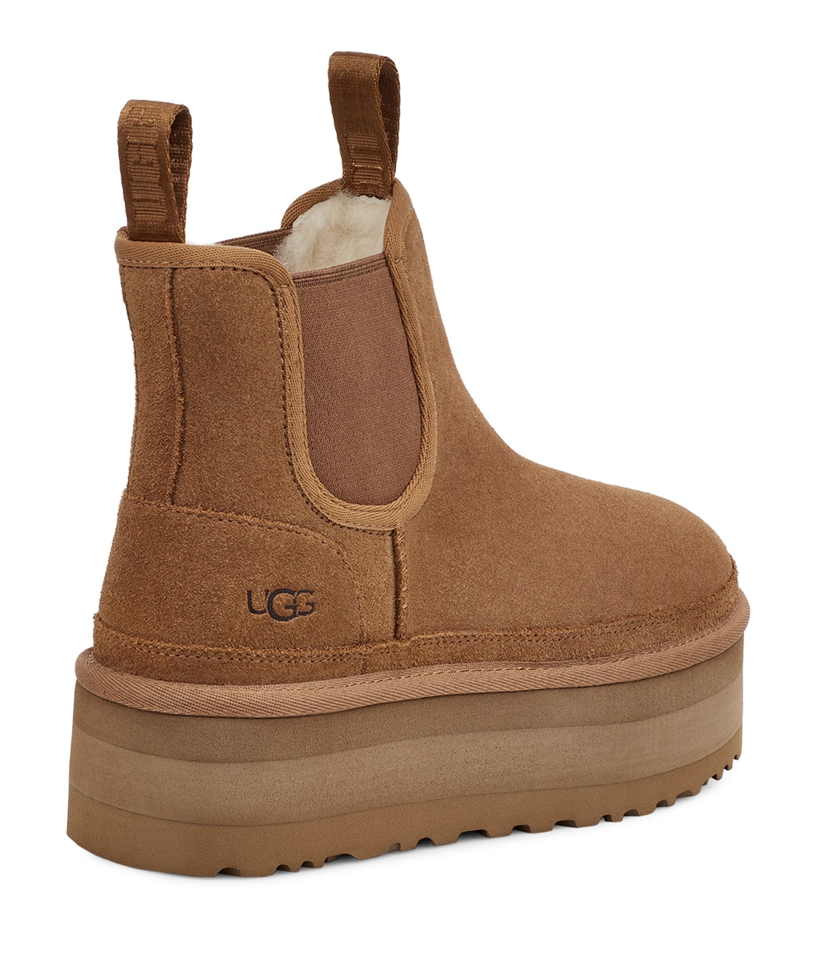UGG Neumel Platform Chelse מגפיי פרווה האג נאומל צ'לסי נשים
