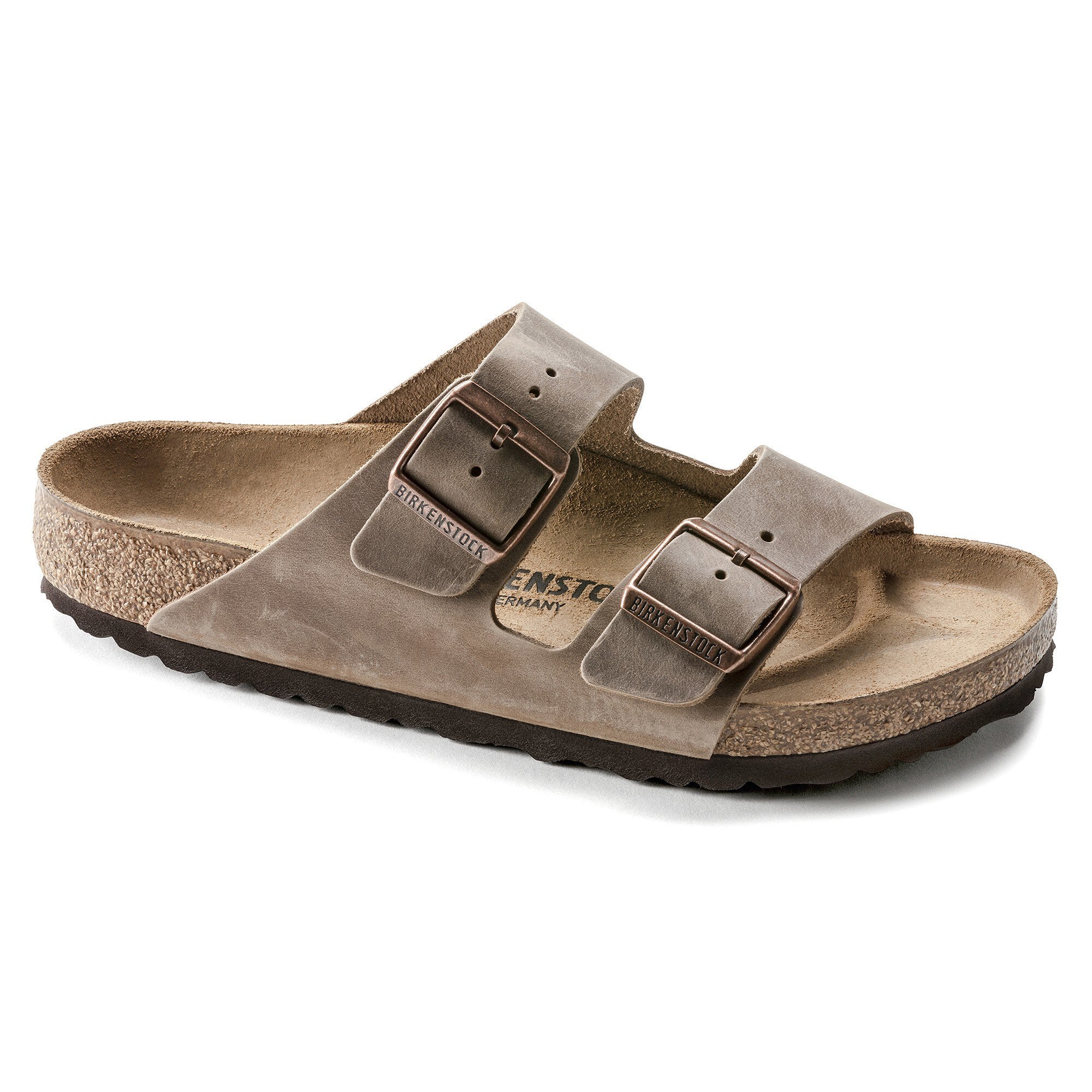 BIRKENSTOCK Arizona Leather Oiled Leather כפכפי בירקנשטוק מעור משומן אריזונה גברים