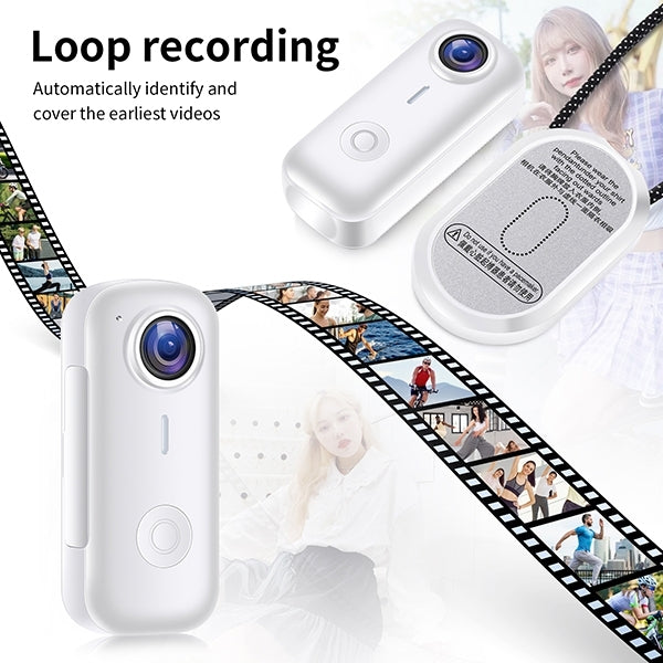 מצלמת כיס מגנטית 4K עם WiFi לצילום ספורט ופעילויות
