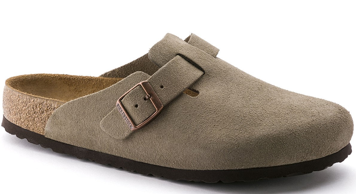 BIRKENSTOCK Boston BS כפכפי בוסטון בירקנשטוק זמש נשים