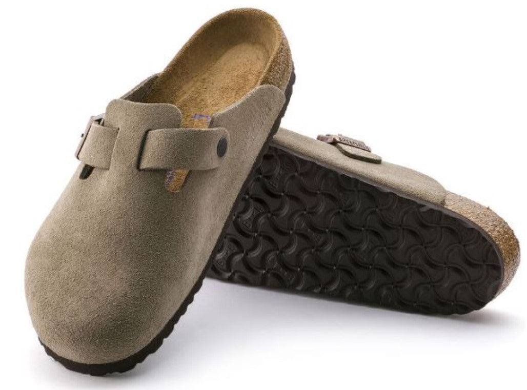 BIRKENSTOCK Boston BS כפכפי בוסטון בירקנשטוק זמש נשים