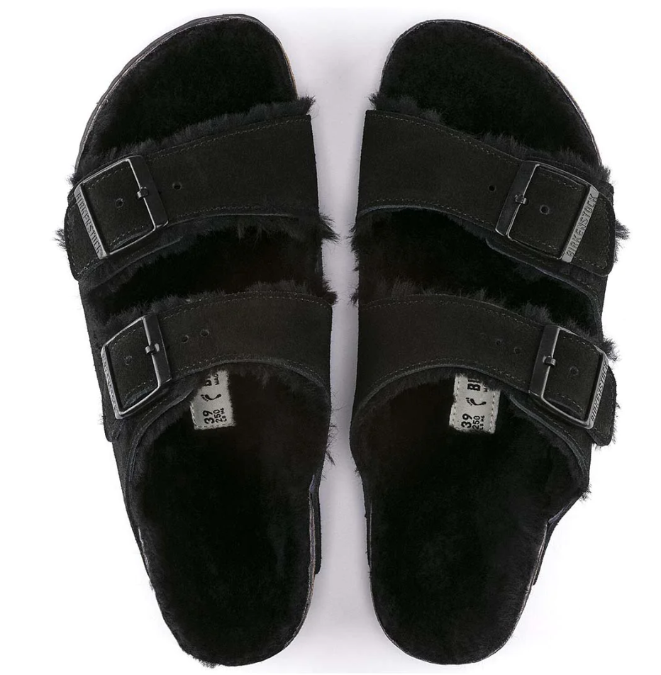 BIRKENSTOCK Arizona Shearling כפכפי פרווה בירקנשטוק נשים
