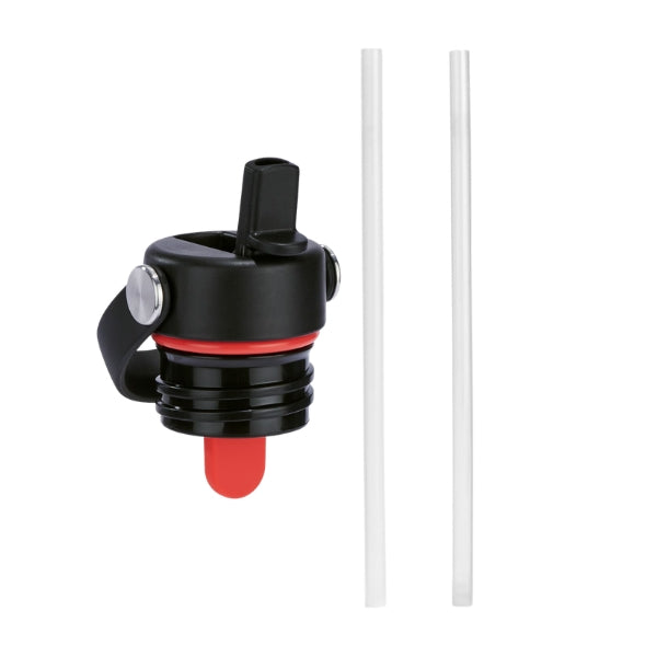 HYDRO FLASK Standard Mouth Flex Straw Cap סט פקק עם קש+ 2 קשים לבקבוק היידרו פלאסק