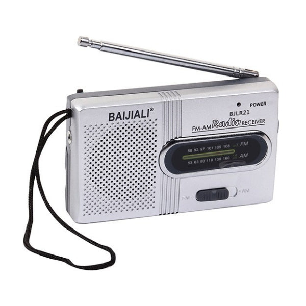 BAIJIALI AM/FM R21 רדיו טרנזיסטור אנלוגי