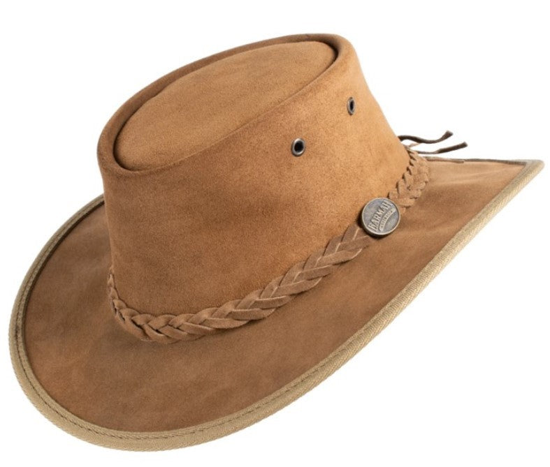 BARMAH Foldaway Cattle Suede כובע עור אוסטרלי פולדווי בארמה