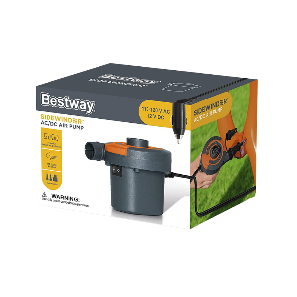 BESTWAY AC DC Sidewinder Air Pump משאבה חשמלית