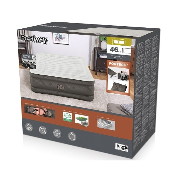 BESTWAY Fortech 69050 מזרן מתנפח זוגי עם משאבה מובנית
