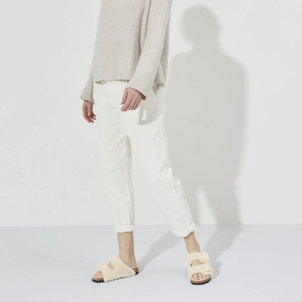 BIRKENSTOCK Arizona BB Teddy כפכפי פרווה בירקנשטוק נשים BIRKENSTOCK