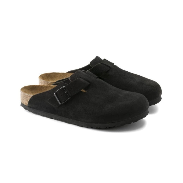 BIRKENSTOCK Boston BS כפכפי בוסטון בירקנשטוק זמש נשים