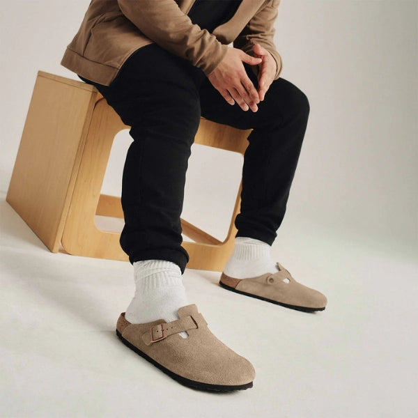BIRKENSTOCK Boston Soft Footbed כפכפי בוסטון בירקנשטוק גברים BIRKENSTOCK