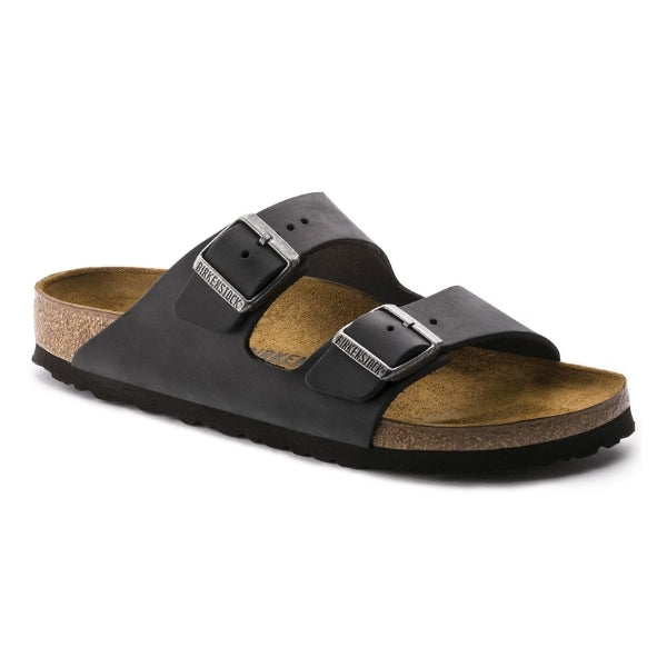 BIRKENSTOCK Arizona Leather Oiled Leather כפכפי בירקנשטוק מעור משומן אריזונה גברים