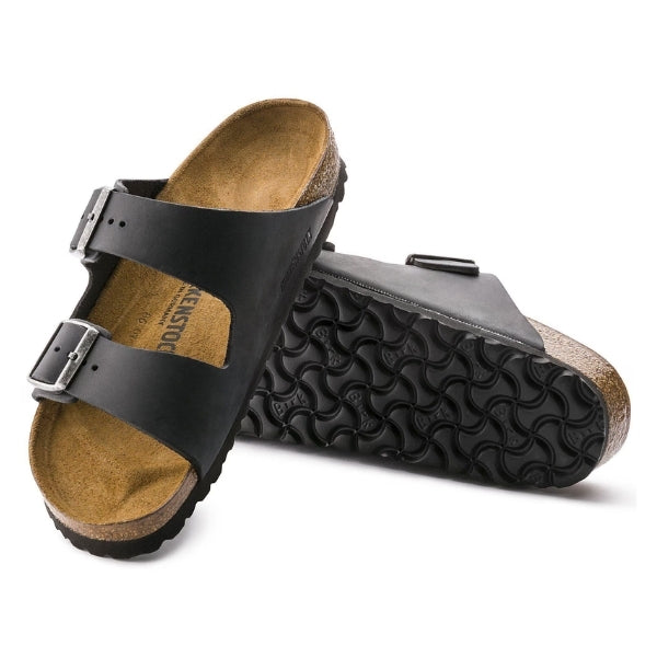 BIRKENSTOCK Arizona Leather Oiled Leather כפכפי בירקנשטוק מעור משומן אריזונה גברים