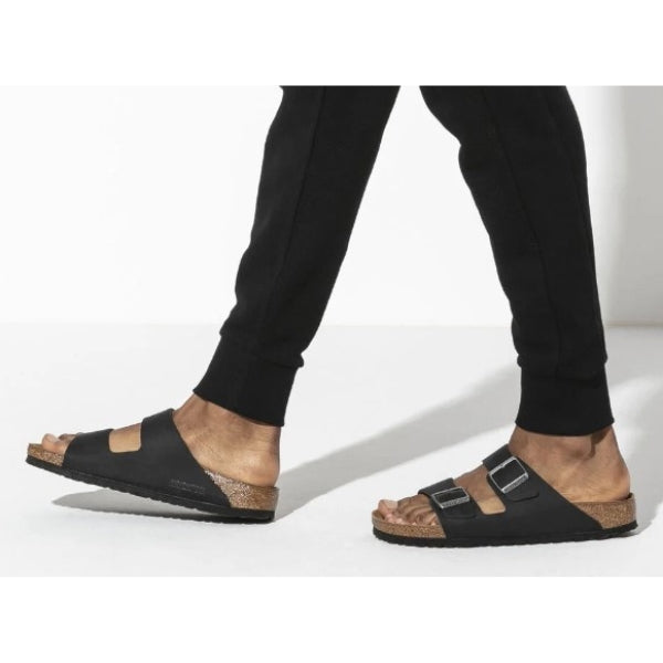 BIRKENSTOCK Arizona Leather Oiled Leather כפכפי בירקנשטוק מעור משומן אריזונה גברים