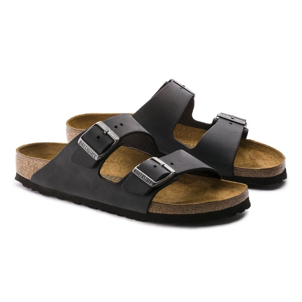 BIRKENSTOCK Arizona Leather Oiled Leather כפכפי בירקנשטוק מעור משומן אריזונה גברים