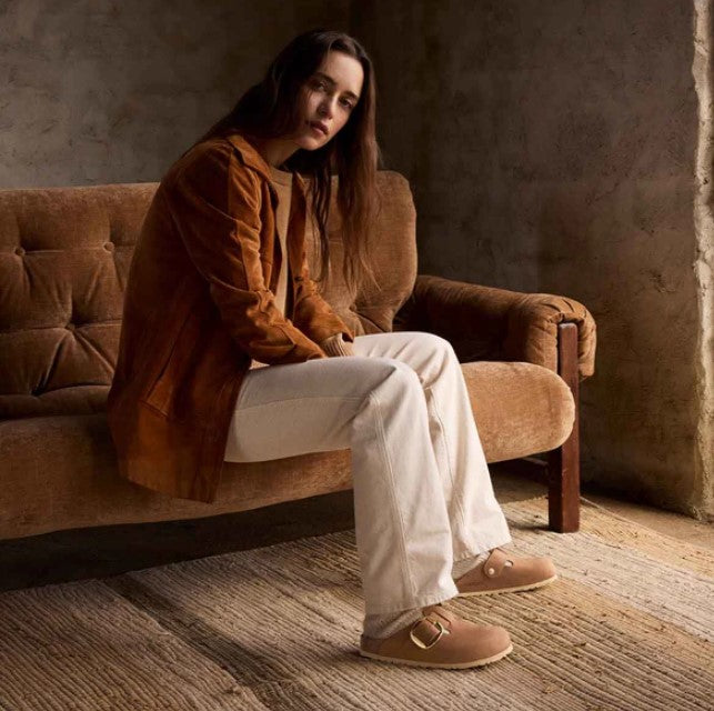 BIRKENSTOCK Boston Big כפכפי בירקנשטוק בוסטון אבזם רחב נשים
