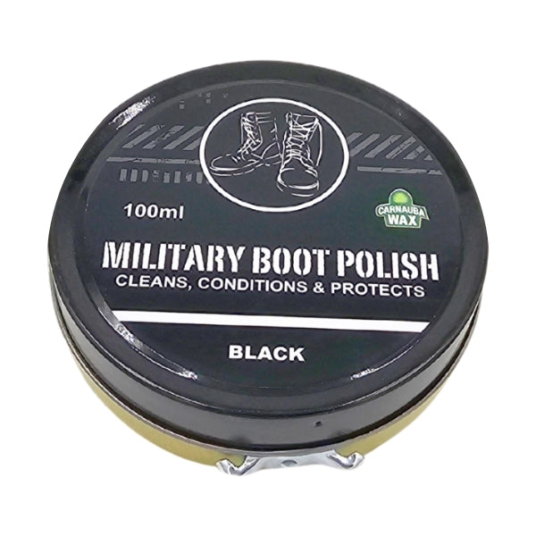 CARNAUBA WAX משחת נעליים בקופסת פח 100 מ"ל טרקר למטייל ולחייל