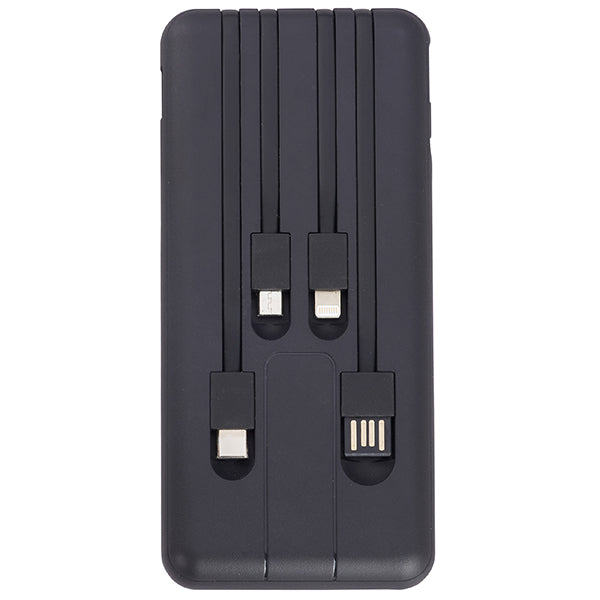 POWER BANK 10000mAh מטען נייד 4 כבלים מובנים