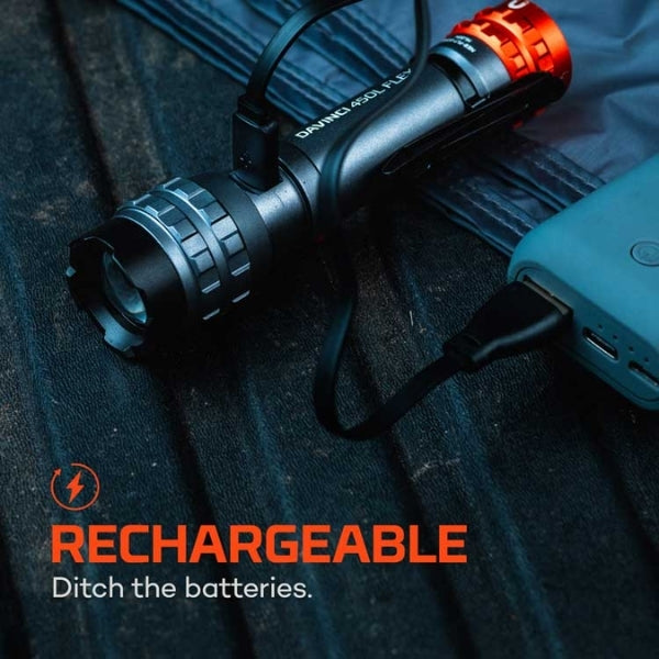 NEBO DAVINCI 450L FLEX פנס יד עם תופסן 450 לומנס