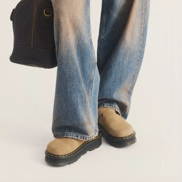 DR. MARTENS ZebZag Mule כפכפי פלטפורמה זבזג ד"ר מרטינס נשים DR. MARTENS