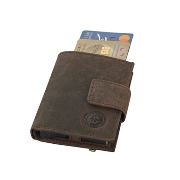 GIVONY שולף כרטיסים גבעוני+ RFID ארנק עור