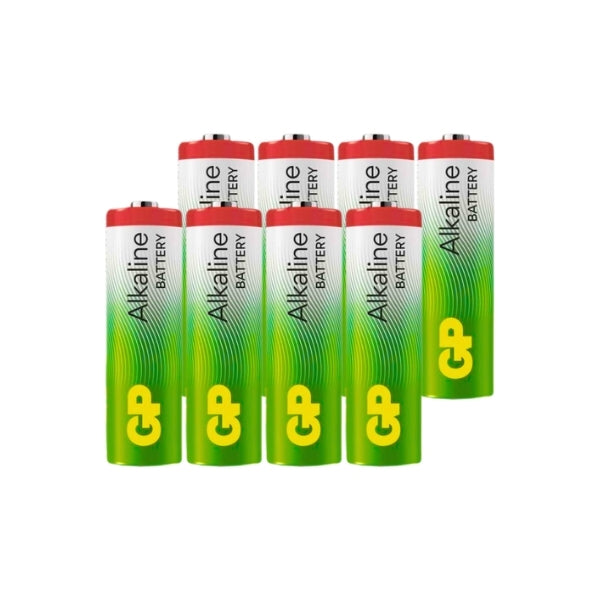 GP 1.5V C8 Long Lasting סופר אלקליין AA מארז 8 סוללות