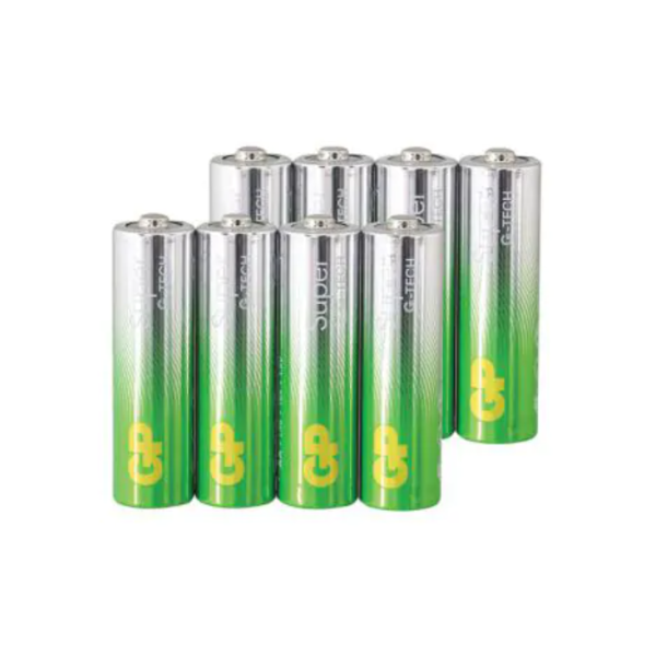 GP G-TECH 1.5V C8 AA מארז 10 סוללות סופר אלקליין