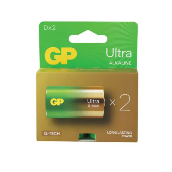 GP LR20 D זוג סוללות אולטרה אלקליין