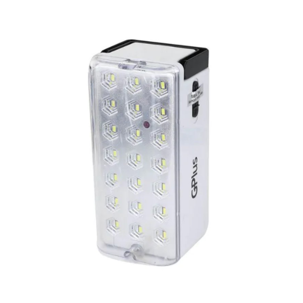 GP PLUS פנס נישא נטען לחירום 21 לדים