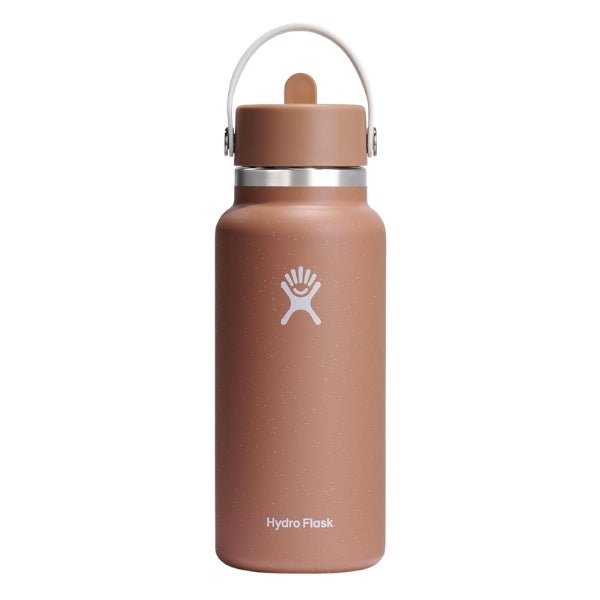 HYDRO FLASK בקבוק שתייה מבודד פיה רחבה עם קש היידרו פלאסק 946 מ"ל HYDRO FLASK
