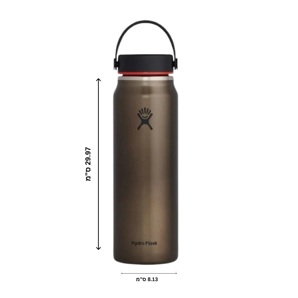 HYDRO FLASK Lightweight Wide Mouth Trail Series בקבוק שתייה מבודד קל משקל 946 מ"ל
