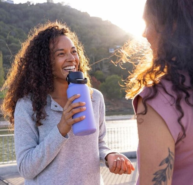 HYDRO FLASK בקבוק שתייה מבודד פיה רחבה עם קש 946 מ"ל