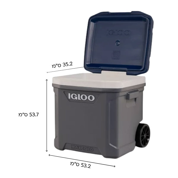 IGLOO MAXCOLD LATITUDE צידנית קשיחה עם גלגלים איגלו 58 ליטר