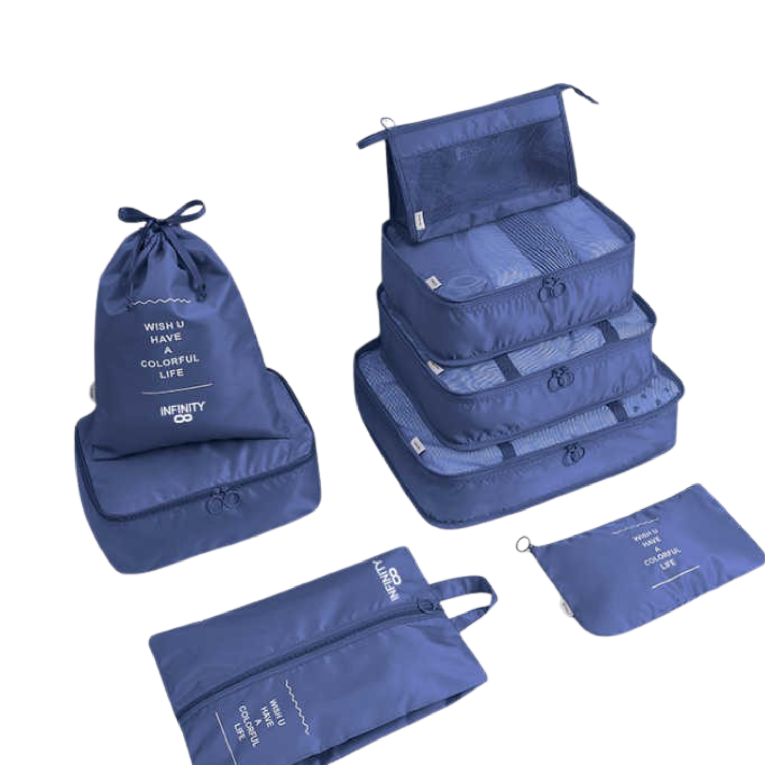 INFINITY Premium Cube Set סט 8 ארגוניות למזוודה אינפיניטי