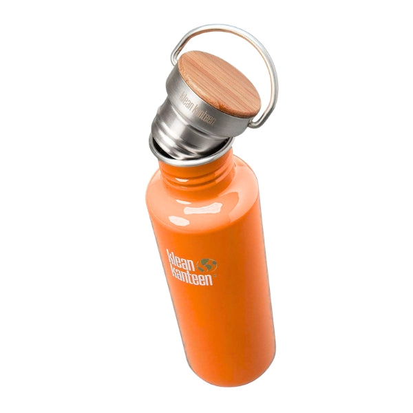 Klean Kanteen Leak Proof פקק נירוסטה עם ראש עץ קלין קנטין