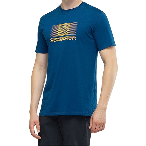 SALOMON BLEND LOGO SS TEE חולצת טי קצרה סלומון לגברים SALOMON