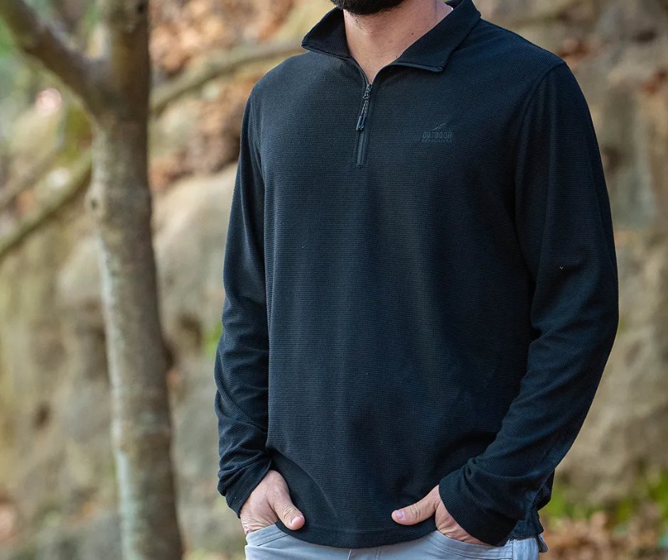Outdoor Revolution MILO חולצת פליז רבע רוכסן אאוטדור לגברים