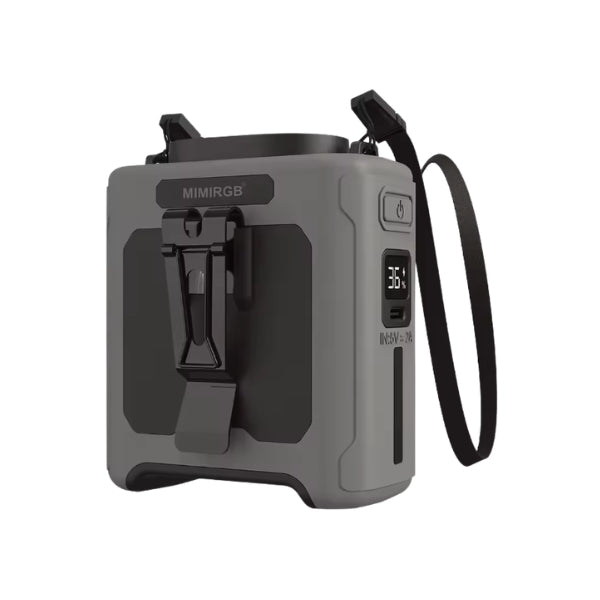 PORTABLE WAIST FAN 20000mAh מאוורר נייד עם מטען ופנס
