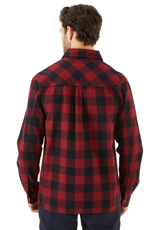 RAB Boundary חולצה מכופתרת משבצות באונדרי ראב גברים