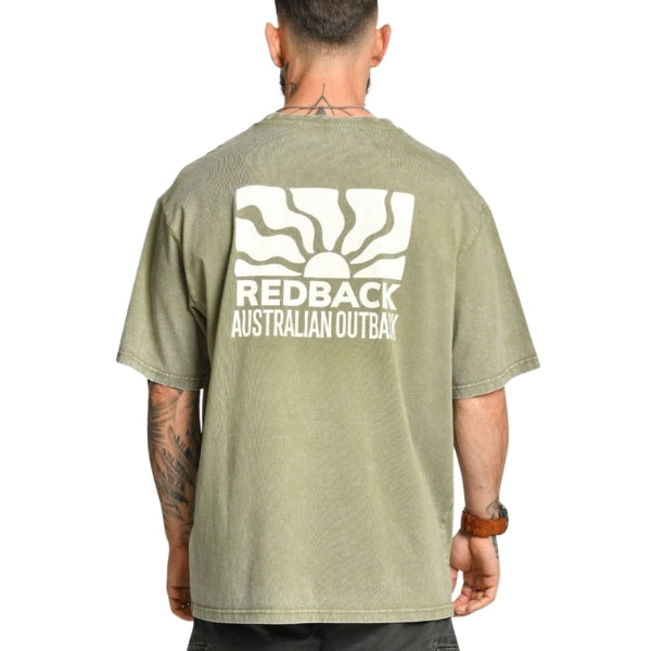 REDBACK YARRA WASHED PRINT חולצת כותנה רדבק לגברים