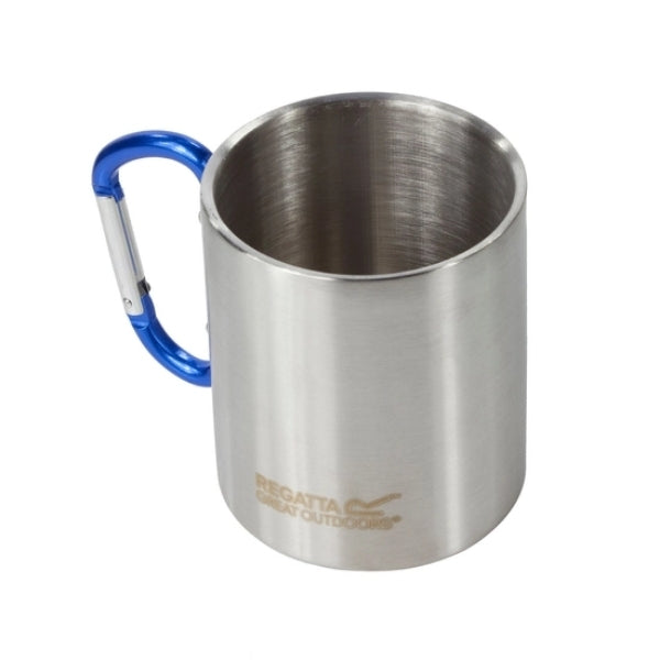 REGATTA Karabiner Handle Mug כוס מאג מתכת לטיולים עם ידית שאקל 300 מ"ל