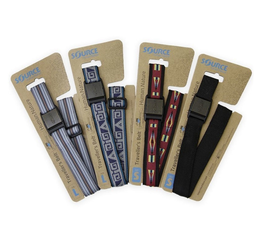 SOURCE חגורת כסף שורש עם רוכסן פנימי