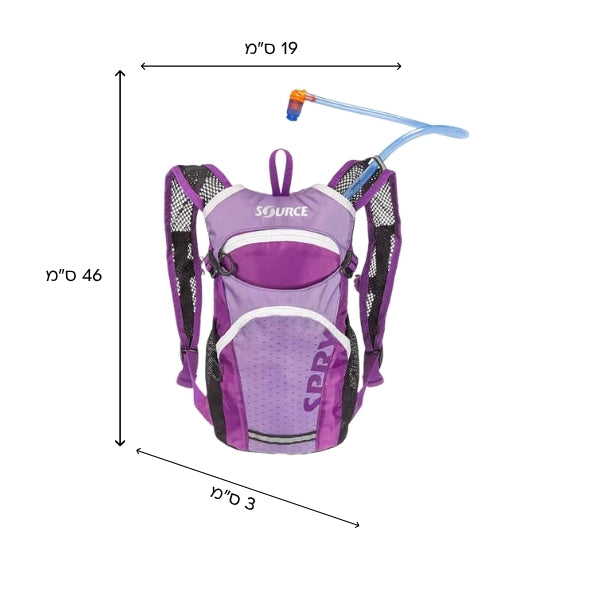 SOURCE Spry מנשא מים לילדים 1.5 ליטר שורש